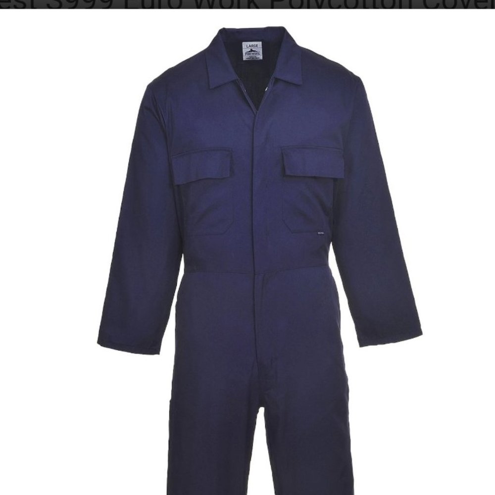 PortWest Navy Coverall / Style S999/ Size M